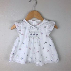 Janie and Jack Baby Girl Flutter Sleeve Top